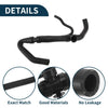 Jeep Compass 2007-2017 Radiator Hose Water Pipe (2 x Rubber Black)