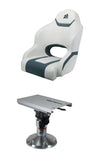 Boat Seat Relaxn Reef Series Sports Bucket Seat + Air Ride Pedestal Combo