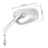 Harley Touring Street Road Glide 1982-2024 Chrome Rear View Mirrors