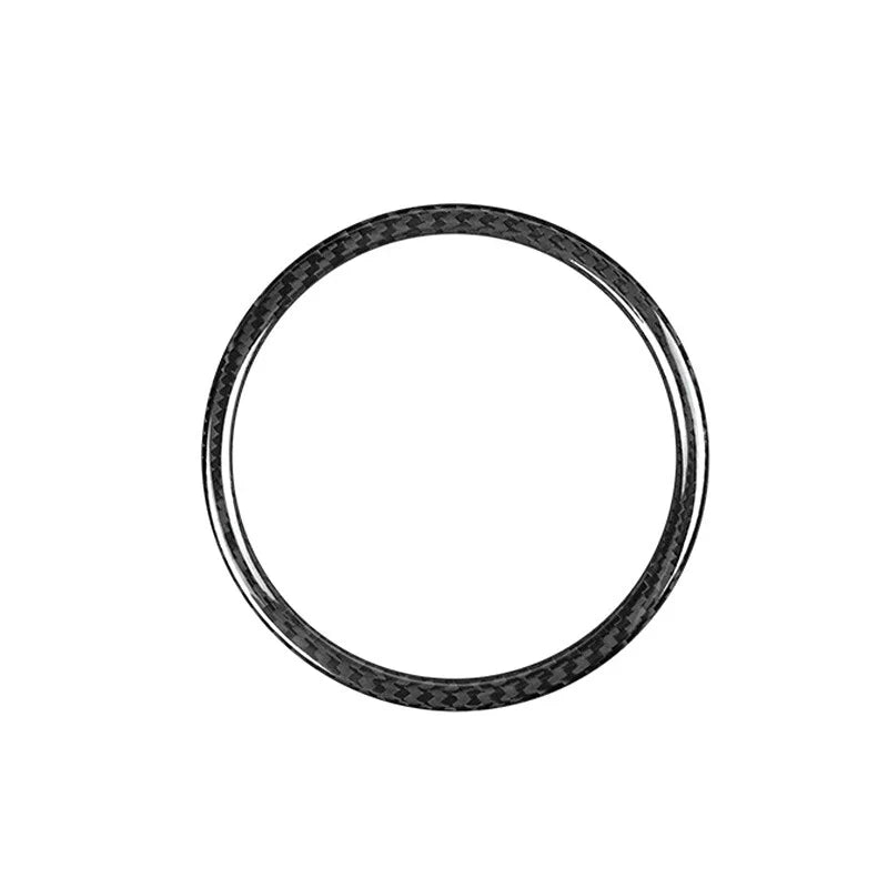 Fiat 500 2012-2019 Dry Carbon Fiber Steering Wheel Center Trim Ring Fit