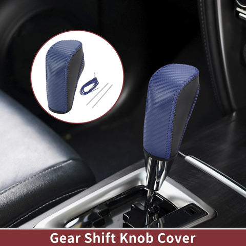 Ford Fiesta Blue Faux Leather Gear Shift Knob Cover (2009-2012)