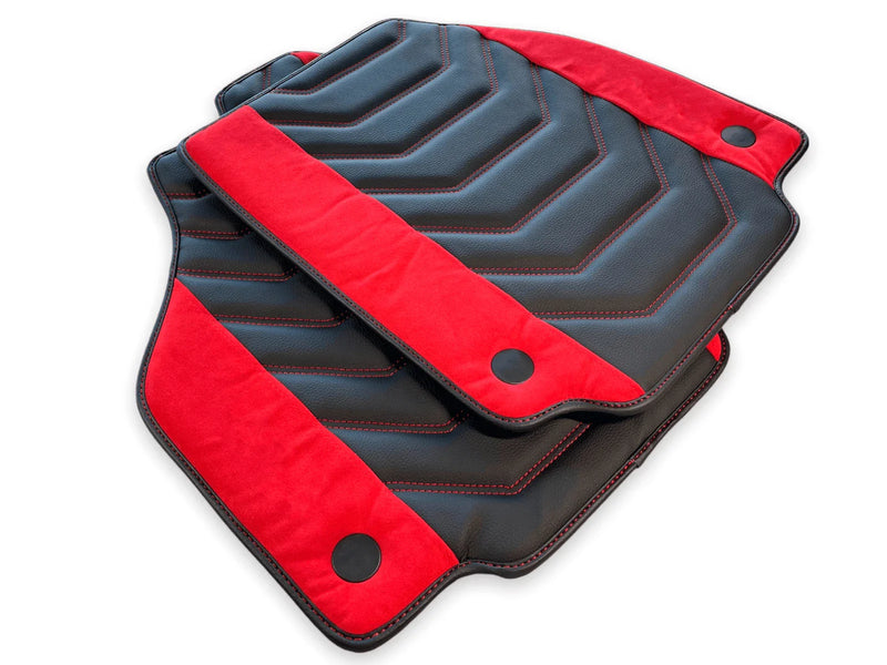 Ferrari 488 Spider Leather Floor Mats (2015-2023)