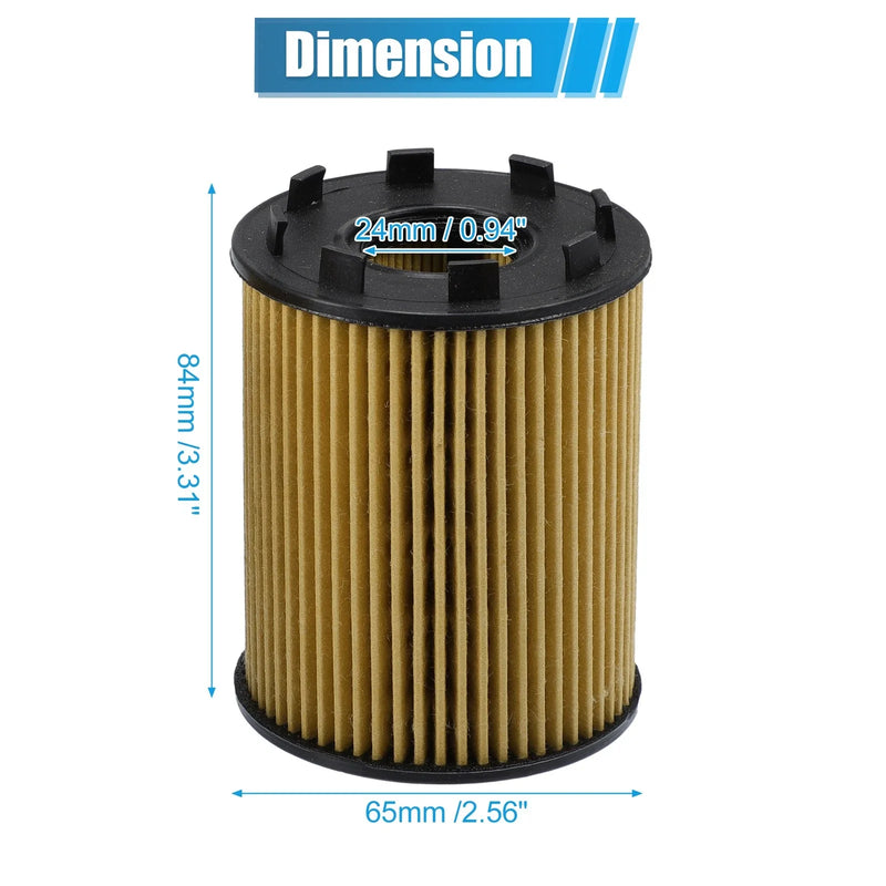 KIA II 1.3L 3 x Engine Oil Filters with Seals (2001-2006)