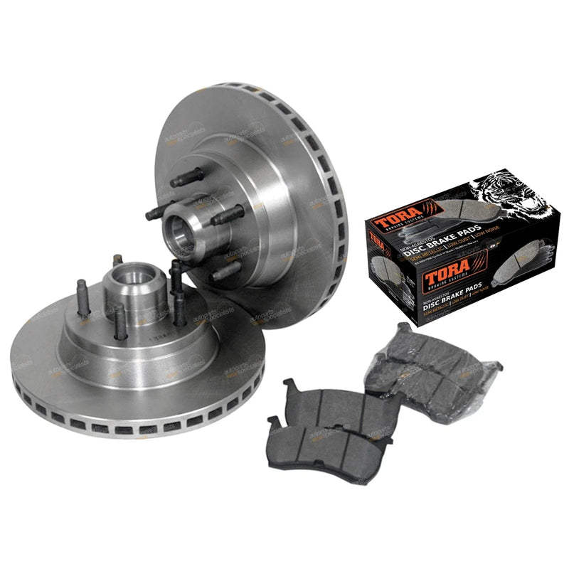 Ford Falcon XH EF EL Front Disc Rotors & Brake Pads (1994 - 1999)