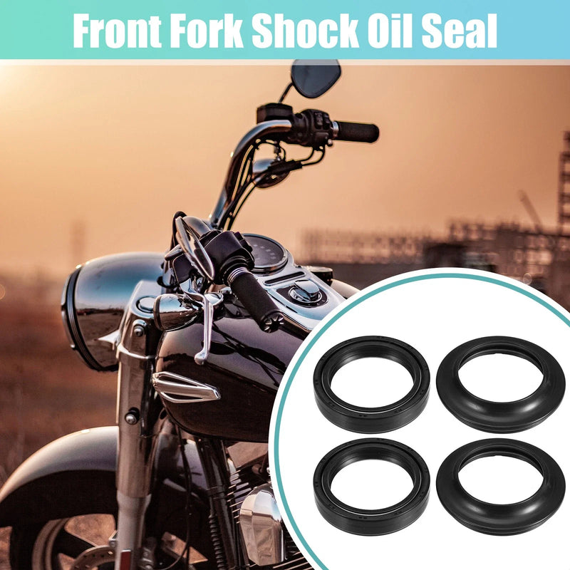 Kawasaki ZX600 41x11mm Front Fork Shock Oil Seal Dust Seal Set (1985–1990)