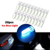 Car (12V) - 20 x Bulbs T10 COB Ice Blue LED License Plate Lights