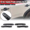 Toyota Prado Land Cruiser 4 x Carbon Black Outside Door Handle Trims (2024-2025)