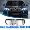 BMW X5 Silver Tone Front Hood Bumper Grille Grill
