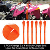 Motorcycle Cargo Belt Loop Tie Down Strap 2.5 x 40.5cm Orange