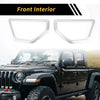 Jeep Wrangler JL JLU (2018-2024) Silver Tone A Pillar Speaker Cover Trim