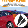 Toyota Prius Black Rear Quarter Triangle Moldings Covers (2016-2022)