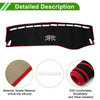 Mercedes Benz C Class W205 2015-2021 Black Red Dashboard Cover Mat