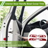 Honda Accord (2023-2025) 4 x Red ABS Interior Door Handle Bowl Cover Trim