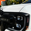 Ford Ranger Raptor Matte Black Red Headlight Cover Trim (2022-2025)