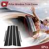 Toyota Crown (2005-2009) Black 6 Pcs Car Door Pillar Window Trim