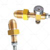 BS 341 No. 3 Argon Cylinder Refill Station Transfer Adaptor Hose