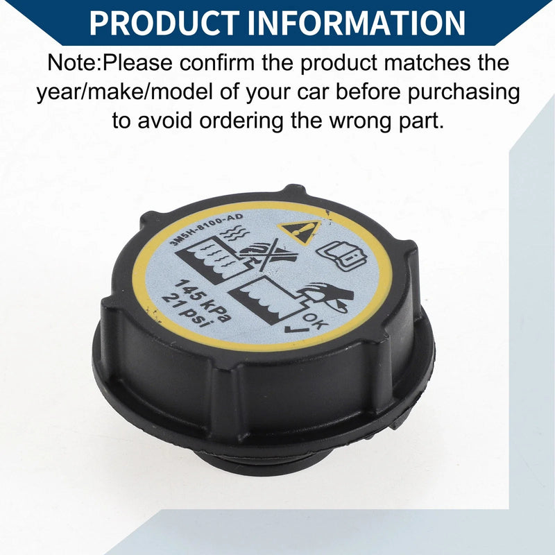 Ford Mustang GT, F150, Escape, Ranger, Focus Coolant Cap (2000-2023)