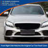 Mercedes-Benz (2019-2023) Diamond Silver Car Bumper Tow Hook Cover
