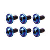 Motorcycle 6pcs M5x15mm Universal Titanium Torx Screws