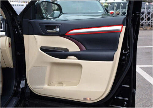 Toyota Highlander Inner Door Armrest Woodgrain Cover Strip (2014–2019)