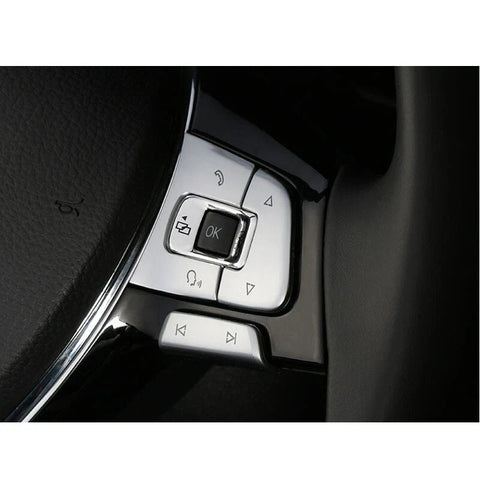 VW Passat B8 Car Steering Wheel Remote Control Buttons Cover Trim Fit