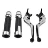 Suzuki GSXR1000 Silver Extendable Brake Clutch Levers Grip Set (2001-2023)