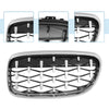 BMW 335d 328i 335i E90 (2006-2013) - Silver Tone Pair Hood Bumper Grille