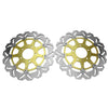 Suzuki GSXR 600 / 750 (2004-2005) 3 x PCS Steel Brake Discs Rotors Pads