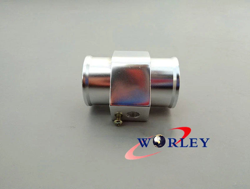 Radiator Hose 36mm SILVER Water Temp Sensor Gauge Adapter