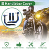 Motorcycle Handlebar Aluminum Alloy Blue Rubber Hand Grips Cover Kit