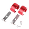 HONDA XR400 Motard Red Front Brake Hose Guide Holders (2005-2008)