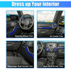 Jeep Wrangler JK (2011-2018) - Blue Decoration Set 12 x Interior Trim Kit