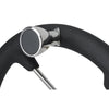 Boat Steering Wheel 350mm Diameter Stainless Spokes & Speed Knob Hub