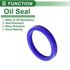 Make Model Oil Seal 75x90x12mm 5 Pcs Seal Ring Rotary Shaft TPU