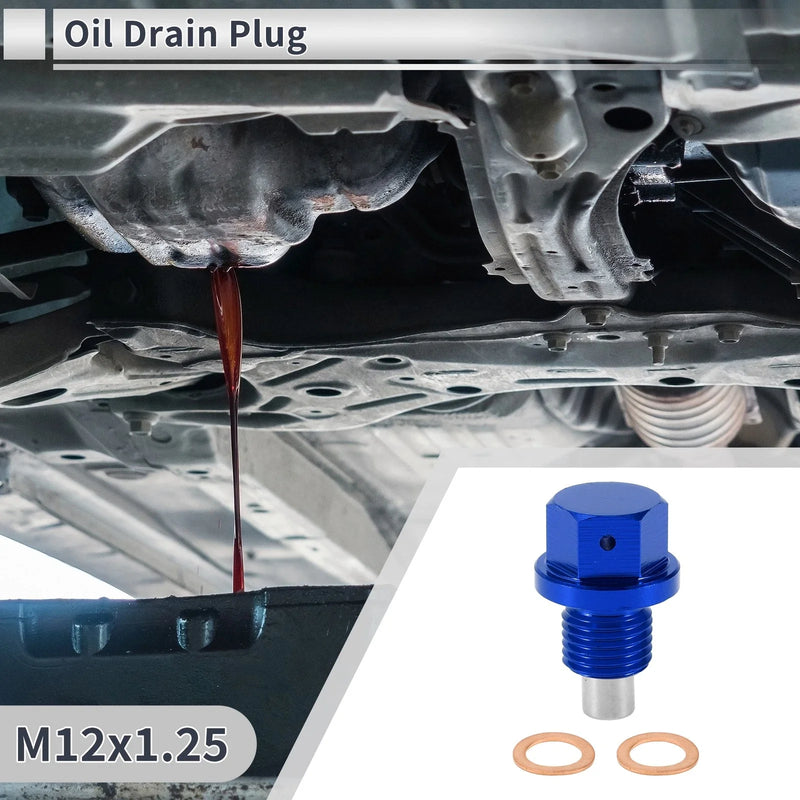 Car Motorcycle Boat Set M12x1.25 Engine Oil Drain Plug with Gasket
