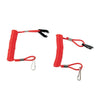 Boat Outboard Motor 2pcs Engine Switch Lanyard Red Waterproof 160cm