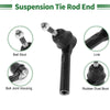 Volkswagen Routan 8pcs Front Suspension Kit Tie Rod End Sway Bar Link Ball
