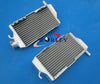 Honda CR250 CR250R Aluminum Radiator & BLACK Silicone Y Hose (2002-2004)