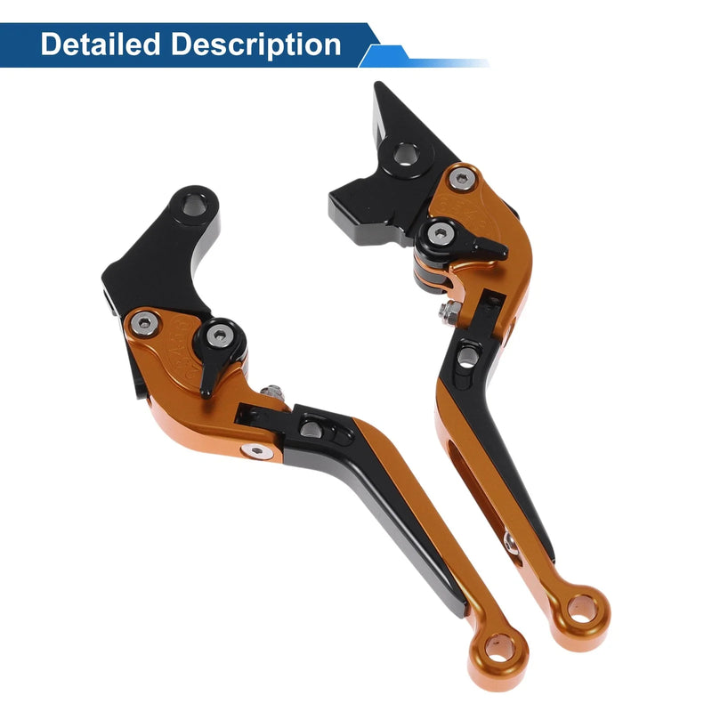 Suzuki GSXR150 (2017-2020) Orange Black Adjustable Brake Clutch Levers