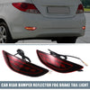 Hyundai Accent Rear Bumper Reflector LED Fog Brake Turn Signal Light (2012-2017)