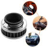 Motorcycle Universal / 40-42mm / Air Filter Cleaner Round Tapered Silver Tone