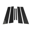 Mercedes E-Class (2010-2015) Black 6 Pcs Door Pillar Window Trim