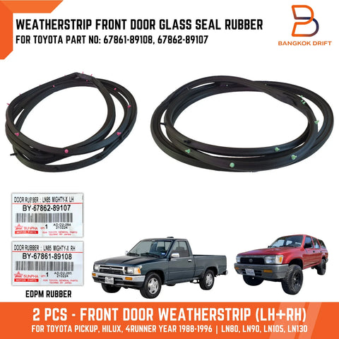 Toyota Hilux Ute MK3 4Runner Front Door Seal Weatherstrip (88-96)