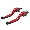 Kawasaki Z1000 ZX9R ZX6R CNC Red Extendable Brake Clutch Levers (2003-2023)