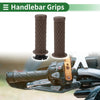 Motorcycle 7/8 22mm Hand Grips Cover Kit TPU Dark Brown