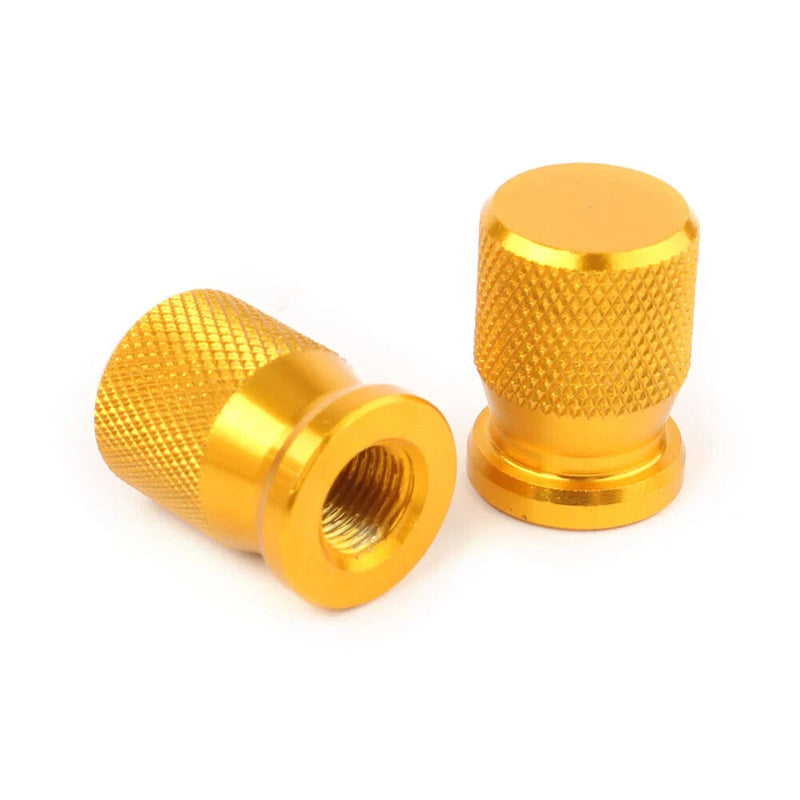 Car Motor Wheel Rim Dust Cover Ventil - Gold Tire Valve Caps