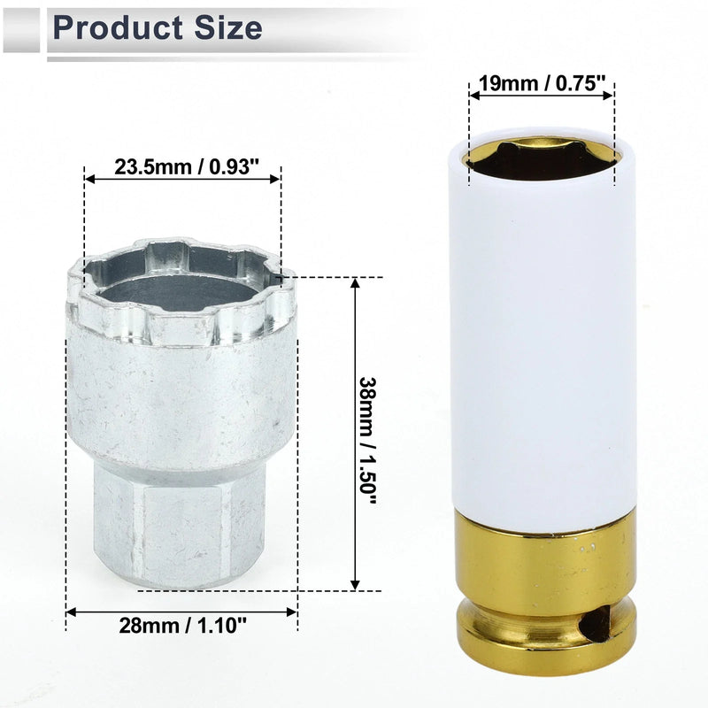 Volvo Wheel Lock Lugnut with 19mm Adapter Key Socket