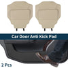 Toyota Vellfire Alphard Leather Car Door Anti Kick Pad Sticker / 40 Beige / Leather Car Door Anti Kick Pad Sticker