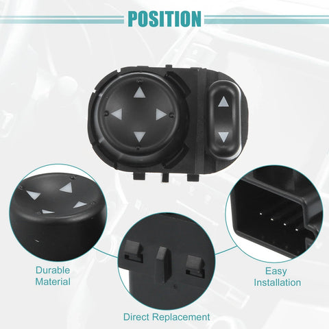 Chevrolet Malibu Power Rear View Mirror Switch Remote Control (2004-2008)