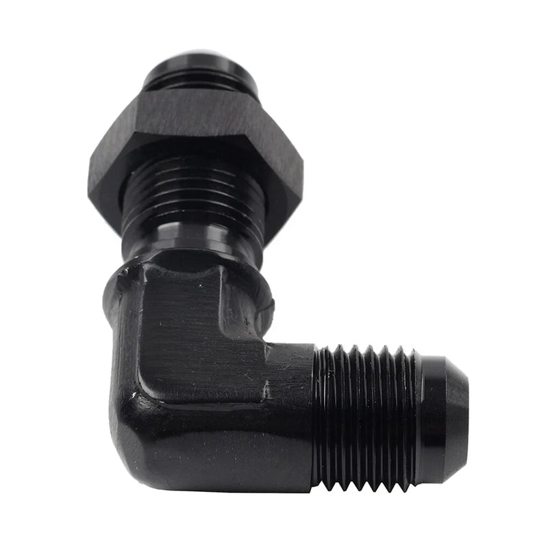 Car 10AN Male to Male Flare 90�� Union Bulkhead Adapter Fitting